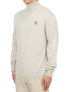 Fox Head Patch Turtleneck Knit Top Light Grey Melange - MAISON KITSUNE - BALAAN 3