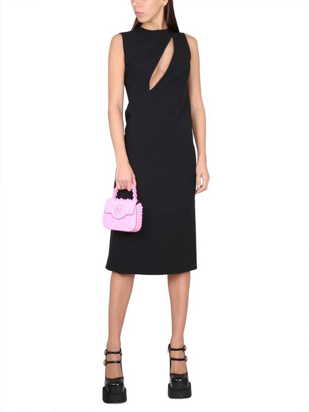 cut-out sleeveless midi dress 10097491A00540 - VERSACE - BALAAN 3