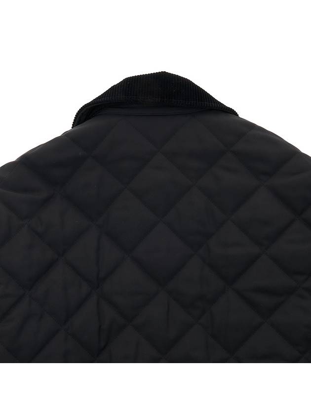 Quilted Thermoregulated Barn Jacket Black - BURBERRY - BALAAN 8