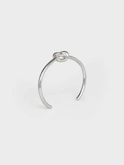 Knot Extra Thin Brass Bracelet Silver - CELINE - BALAAN 2