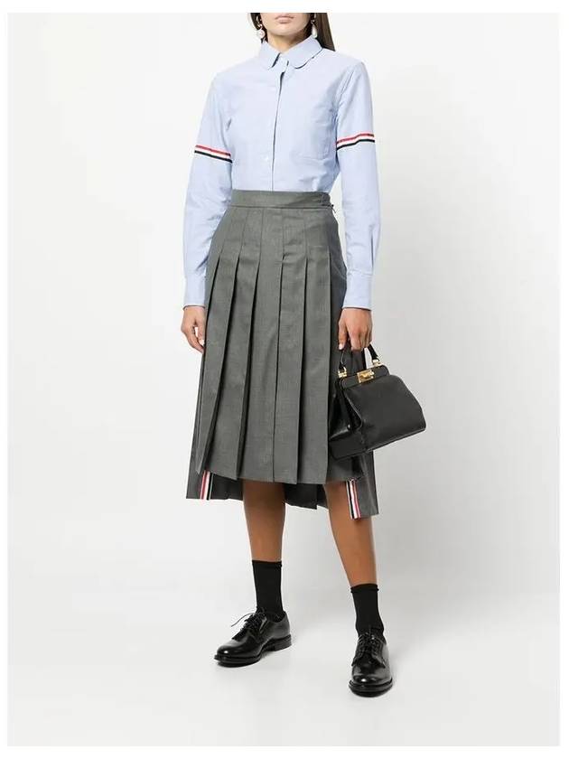 Women s Classic Arm Banding Oxford Shirt Light Blue FLL019E F0313 048 - THOM BROWNE - BALAAN 6