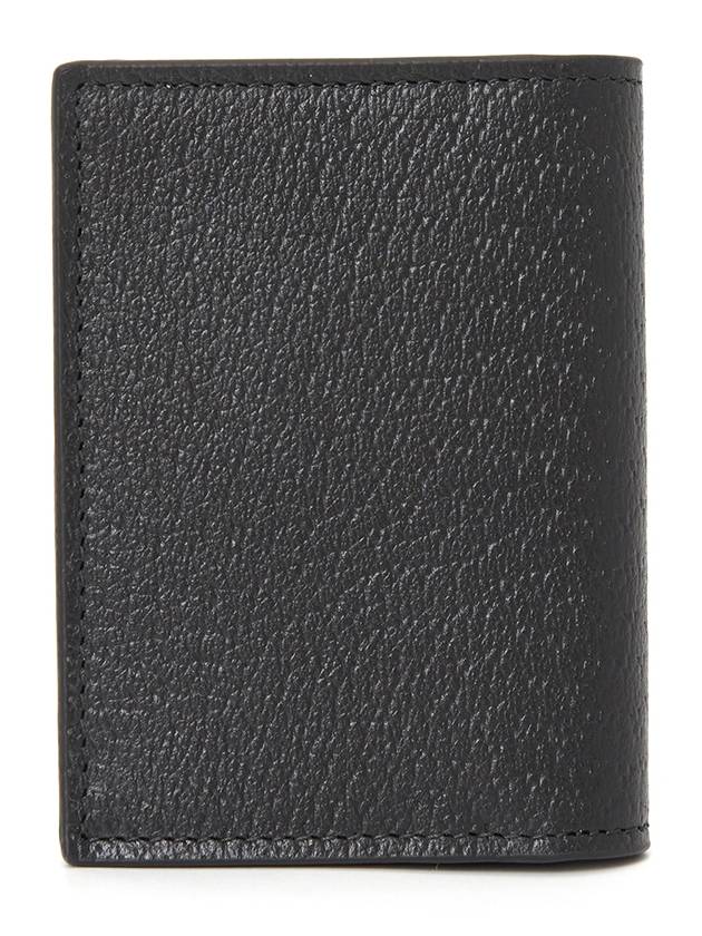 GG Marmont Leather Card Wallet Black - GUCCI - BALAAN 3