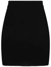 Women's ORB Logo Knit Bea Mini H Line Skirt Black - VIVIENNE WESTWOOD - BALAAN 4