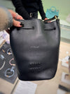 Logo Leather Bucket Bag Black - MIU MIU - BALAAN 2