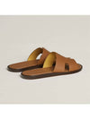 Izmir Leather Slippers Gold - HERMES - BALAAN 3