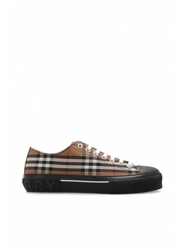 Jack Vintage Check Cotton Low-Top Sneakers Burch Brown - BURBERRY - BALAAN 2