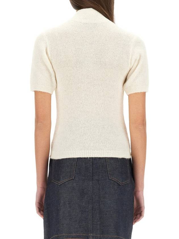 Edie Short Sleeve Turtleneck Off White - A.P.C. - BALAAN 4