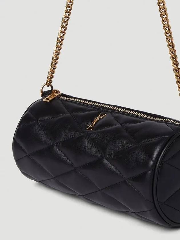 Tube Quilting Small Shoulder Bag Black - SAINT LAURENT - BALAAN 6