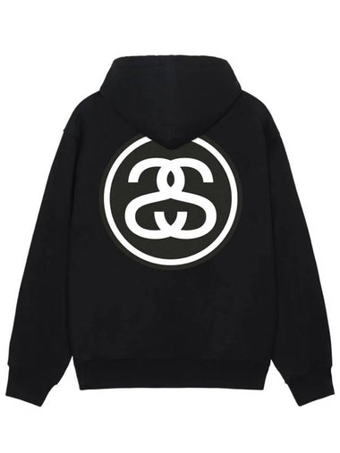 SS Link Hooded Black Men - STUSSY - BALAAN 1