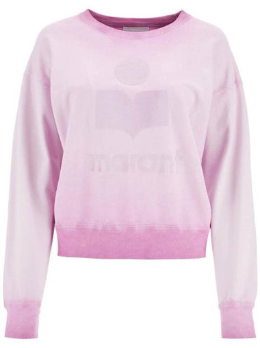 Mobyli Washed Cotton Logo Sweatshirt Lilac - ISABEL MARANT ETOILE - BALAAN 1