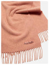 Wool Fringe Scarf Rose Melange - ACNE STUDIOS - BALAAN 5