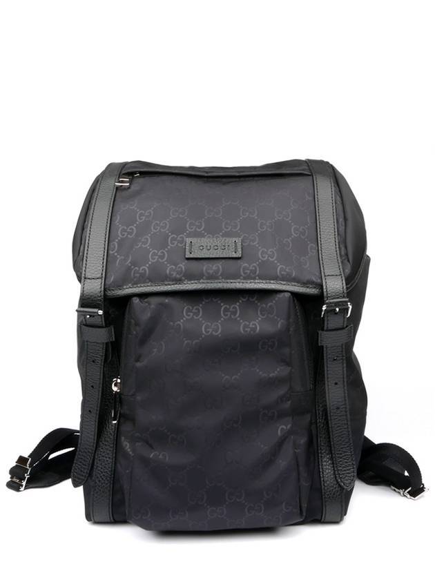 GG Logo Fabric Backpack Black - GUCCI - BALAAN 1