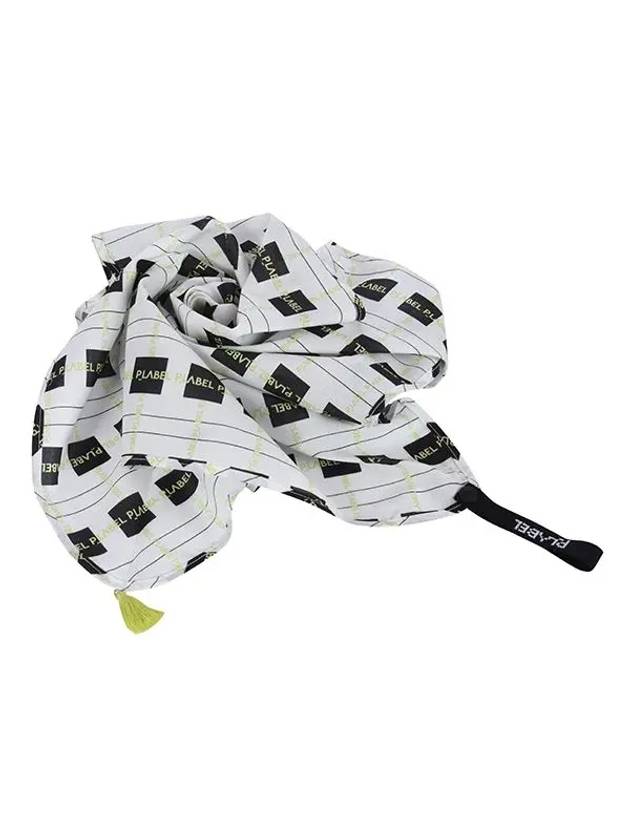 Checkerboard scarf MX3SF066WHT - P_LABEL - BALAAN 8