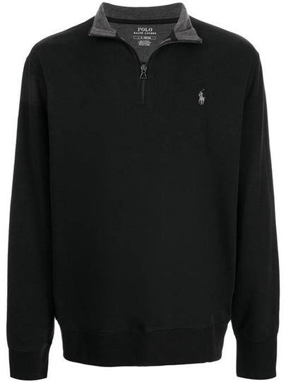 Pony Logo Half Zip-up Sweatshirt Black - POLO RALPH LAUREN - BALAAN 2