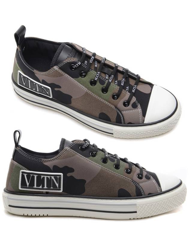 VLTN Logo Low Top Sneakers - VALENTINO - BALAAN 2