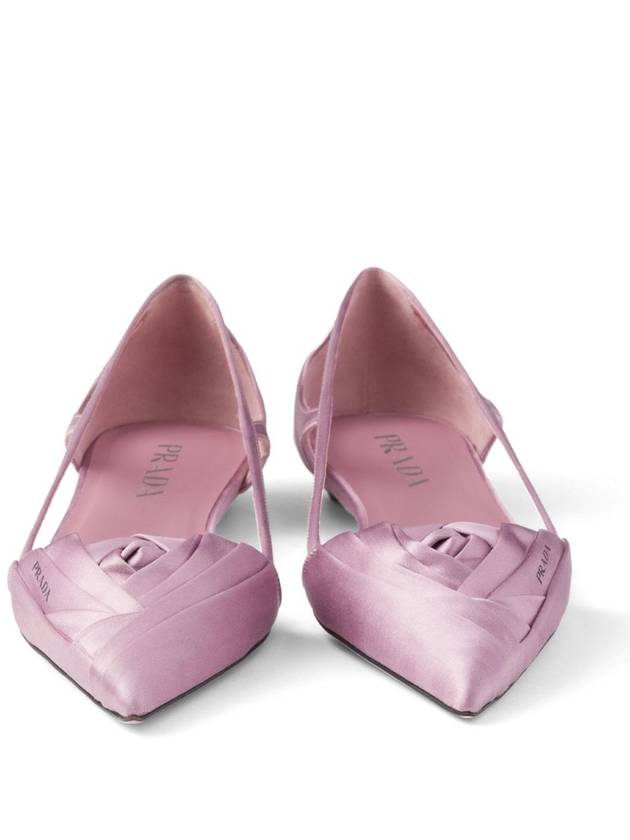 Cutout Satin Ballerina Pink - PRADA - BALAAN 6