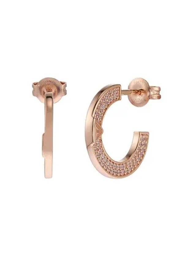 Hoop Earrings Rose Gold - EMPORIO ARMANI - BALAAN 3