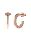 Hoop Earrings Rose Gold - EMPORIO ARMANI - BALAAN 2