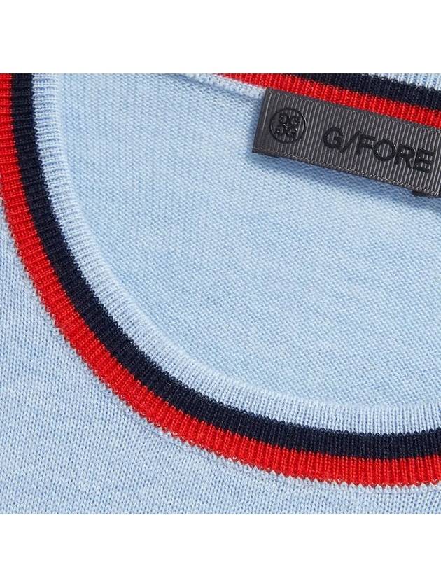 Crew Neck Merino Wool Sweater Sky - G/FORE - BALAAN 3