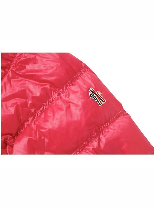 Grenoble Anras logo patch down padded jacket pink - MONCLER - BALAAN 5