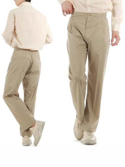 Men's Easy Front Straight Pants Beige - LEMAIRE - BALAAN 2