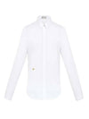 Men's Bee Embroidery Long Sleeve Shirt White - DIOR - BALAAN 1