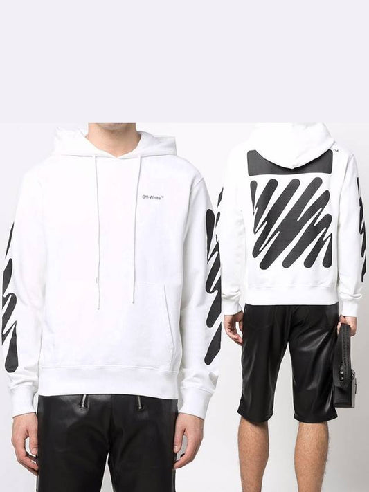 Men's Wave Diag Hood White - OFF WHITE - BALAAN.