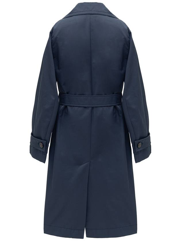 Radio RADIO Trench Coat Blue - MAX MARA - BALAAN.