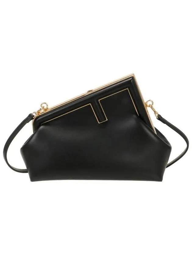 First Small Leather Shoulder Bag Black - FENDI - BALAAN 2