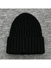 Logo Wappen Patch Knit Beanie Hat Black 3B00036 A9327 999 - MONCLER - BALAAN 2