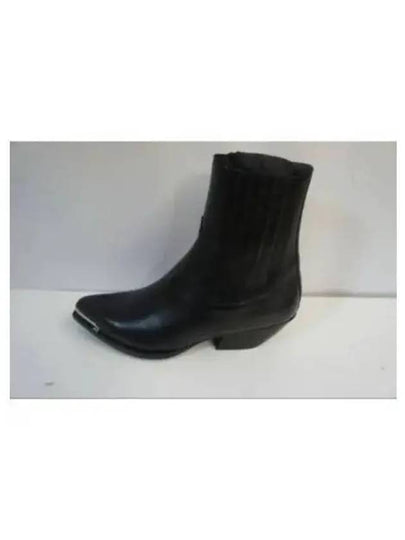 Calfskin Metal Toe Cruiser Chelsea Boots Black - CELINE - BALAAN 2