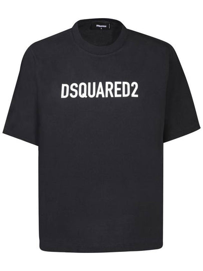 short sleeve t-shirt S75GD0283S24321 900 BLACK - DSQUARED2 - BALAAN 2