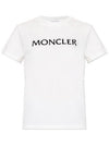 Logo Cotton Short Sleeve T-Shirt White - MONCLER - BALAAN 1