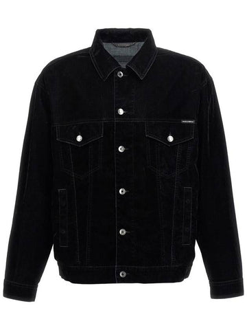 Dolce & Gabbana Velvet Shirt Jacket - DOLCE&GABBANA - BALAAN 1