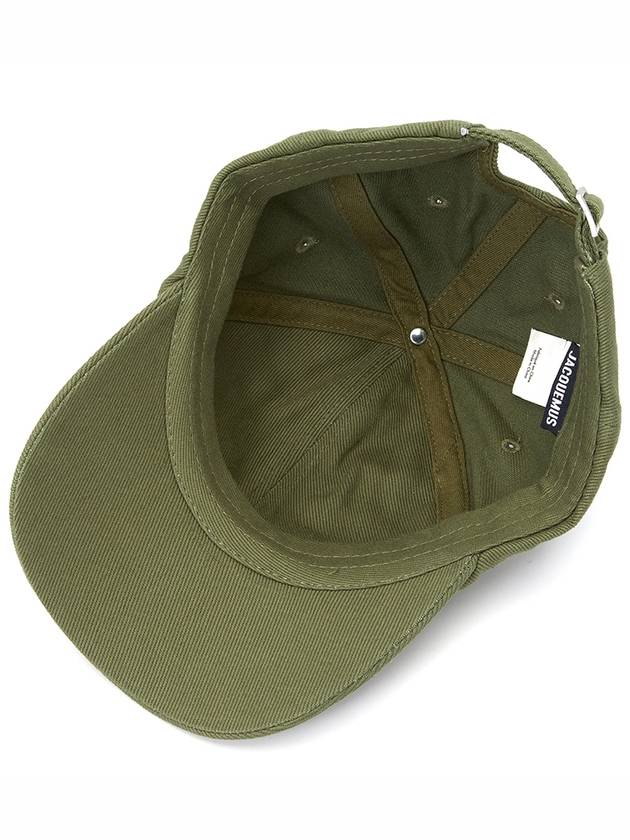 La Casquette Embroidered Logo Ball Cap Khaki - JACQUEMUS - BALAAN 6