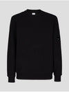 Men's Lens Wappen Diagonal Sweatshirt Black - CP COMPANY - BALAAN 2