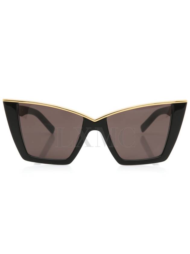 Cat eye black gold sunglasses SL570 - SAINT LAURENT - BALAAN 1