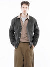 Men s M243OT01BR Dense Hachi Wool Blended Y neck Knit Cardigan Brown - CHANCE'S NOI - BALAAN 1