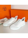 Bouncing Sneakers Mesh Suede Goatskin Blanc - HERMES - BALAAN 11