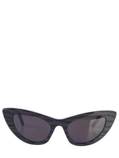 Logo Cat Eye Sunglasses Black - SAINT LAURENT - BALAAN 2