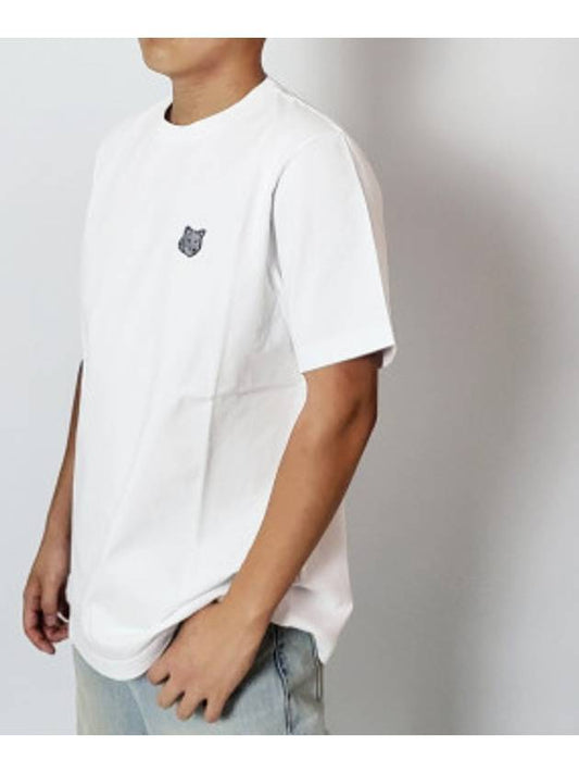 Men s Foxhead Patch Comfort Short Sleeve T Shirt MM00127KJ0118 White - MAISON KITSUNE - BALAAN 2