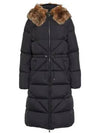 Bussard long hood fur down padding black - MONCLER - BALAAN 2