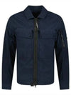 Chrome R Lens Wappen Overshirt Zip-Up Jacket Navy - CP COMPANY - BALAAN 2