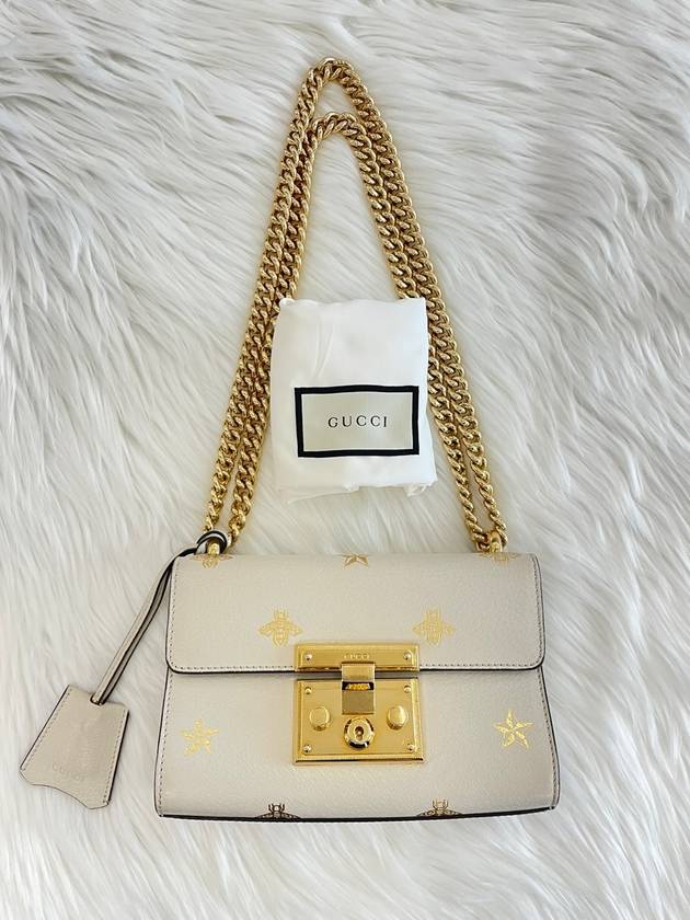 Women s Padlock Chain Cross Bag White 432182 Condition A - GUCCI - BALAAN 2