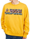 Sequined Cotton Jersey Sweatshirt Yellow - GUCCI - BALAAN 6