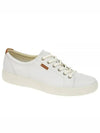 Men's Soft 7 M Leather Low Top Sneakers White - ECCO - BALAAN 1