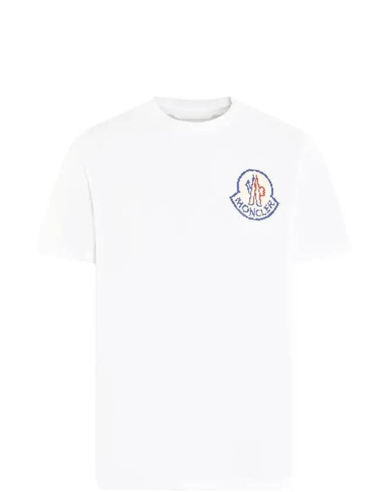 Pixel Logo T Shirt White 8C000 04 83927 00A - MONCLER - BALAAN 2