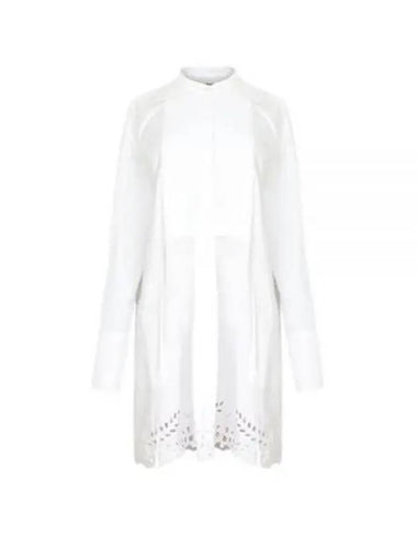 Rehana Cotton Short Dress White - ISABEL MARANT - BALAAN 1