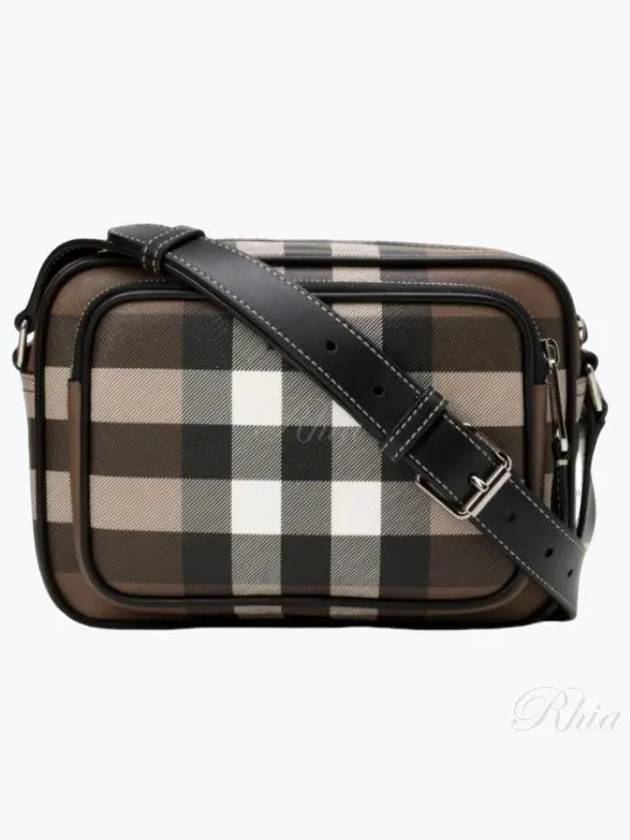 Men's Check Logo Messenger Cross Bag Brown - BURBERRY - BALAAN 2