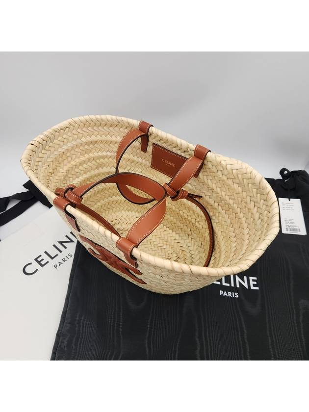 Triomphe Classic Pannier Rattan Tote Bag Tan - CELINE - BALAAN 5